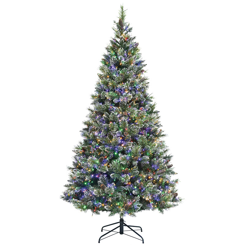 7.5' Holiday Bright Lights Tripoli Pine Sparkle Color Changing Christmas Tree