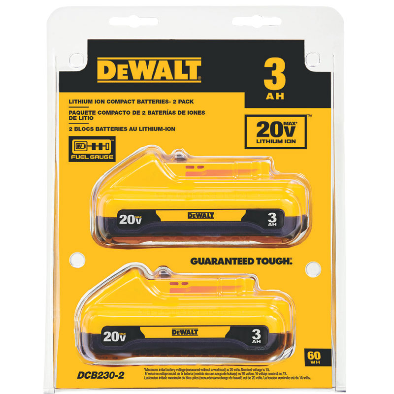 2-Pk. DeWalt® 20V MAX Lithium-Ion Batteries