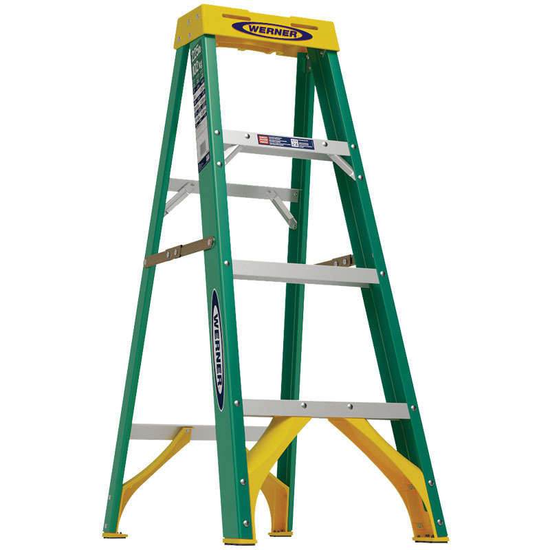 4' Werner® Fiberglass Step Ladder