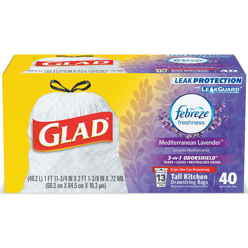  Glad® 40-Ct. 13-Gal. Scented Tall Kitchen Bags