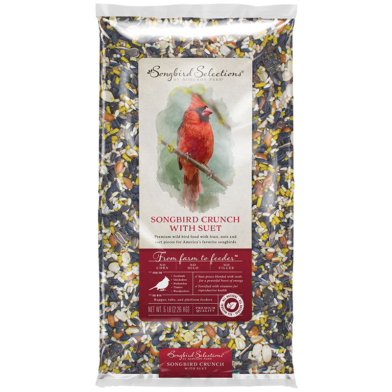 5 Lb., Audubon Park Songbird Selections® Songbird Crunch with Suet Bird Seed