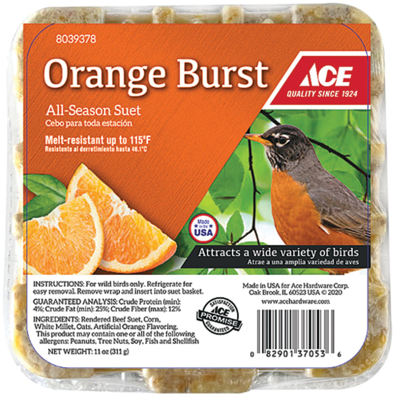 11 Oz. Ace® Orange Burst Bird Suet