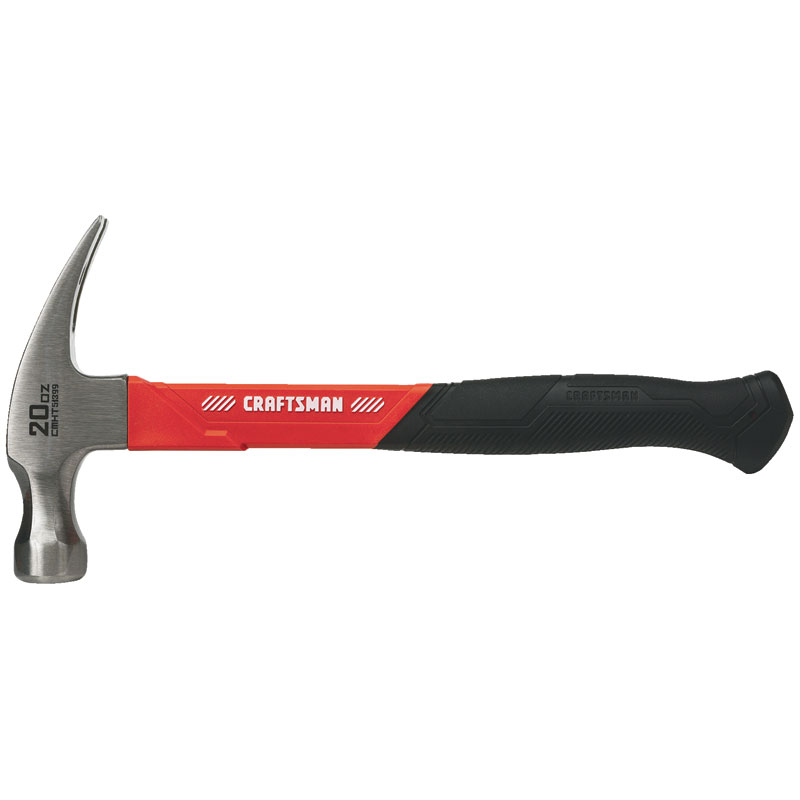 10.75" 20 Oz. Craftsman® Smooth Face Fiberglass Claw Hammer
