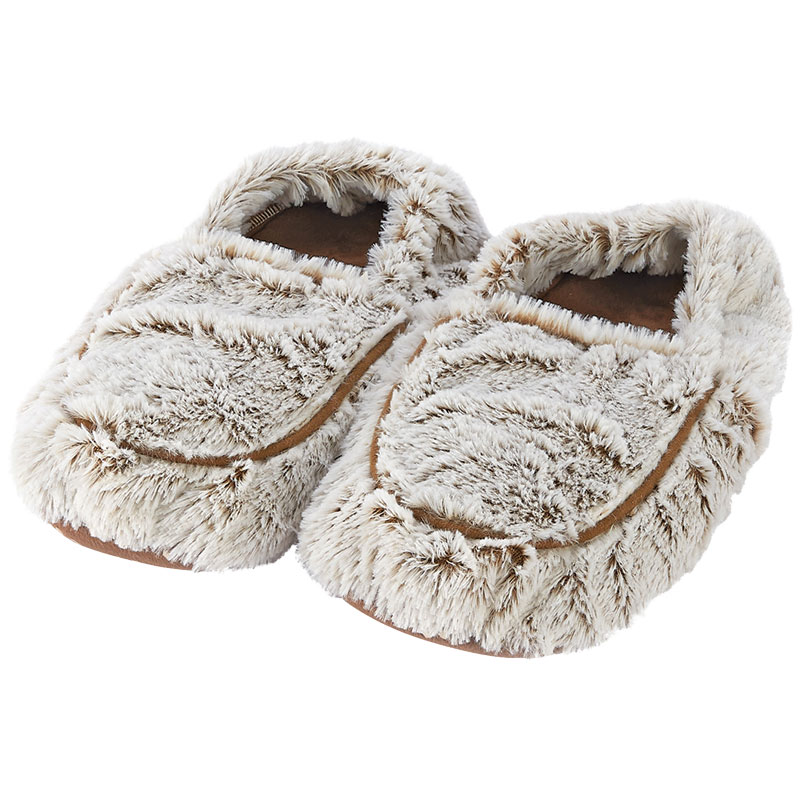 Warmies™ Marshmallow Slippers - Brown/Grey