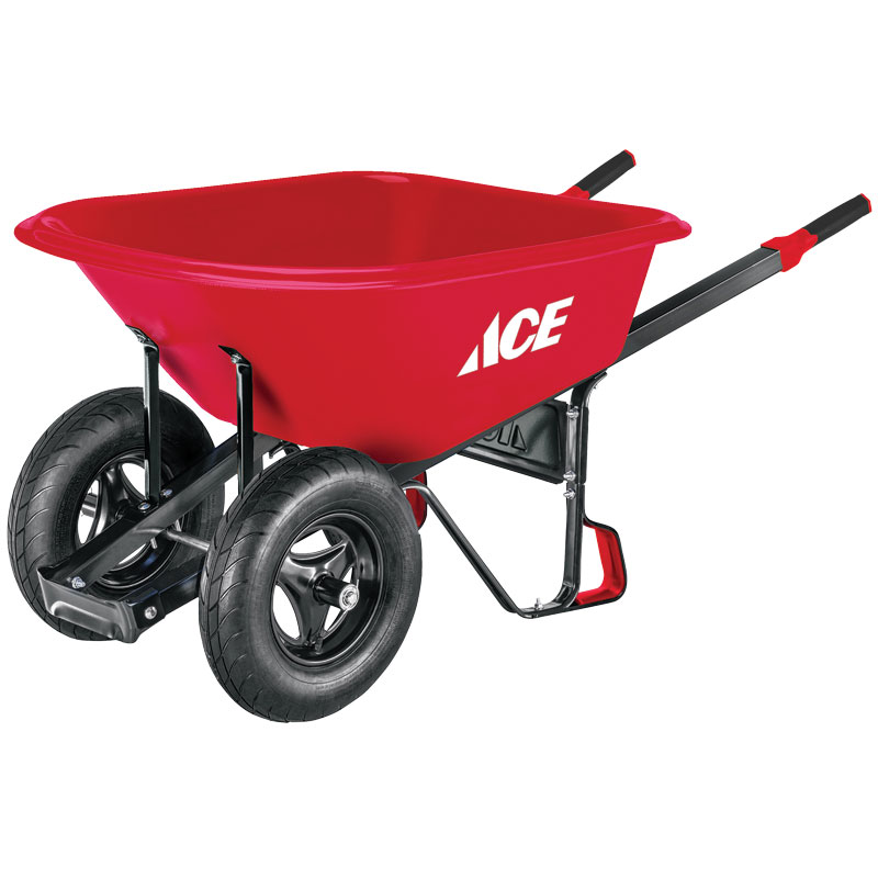 Ace® 6 Cu. Ft. Heavy Duty Poly Wheelbarrow