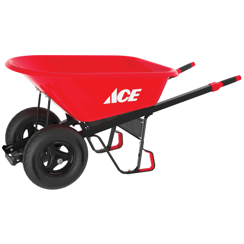 Ace® 6 Cu. Ft. Heavy Duty Poly Wheelbarrow