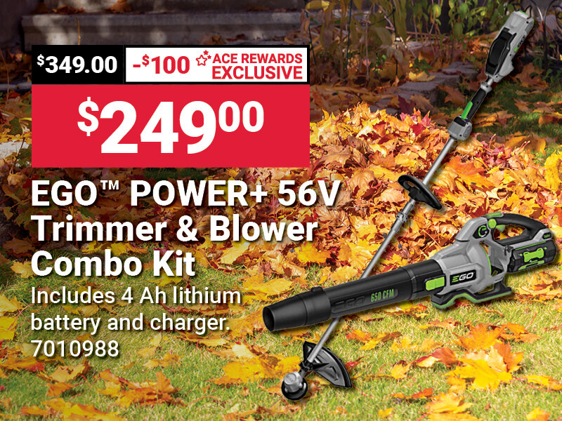 EGO Power Plus 15" 56 V Battery Trimmer And Blower Combo Kit