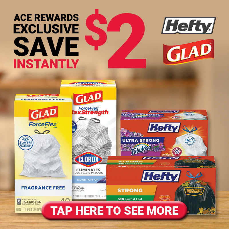Save $2 on Select Trash Bags