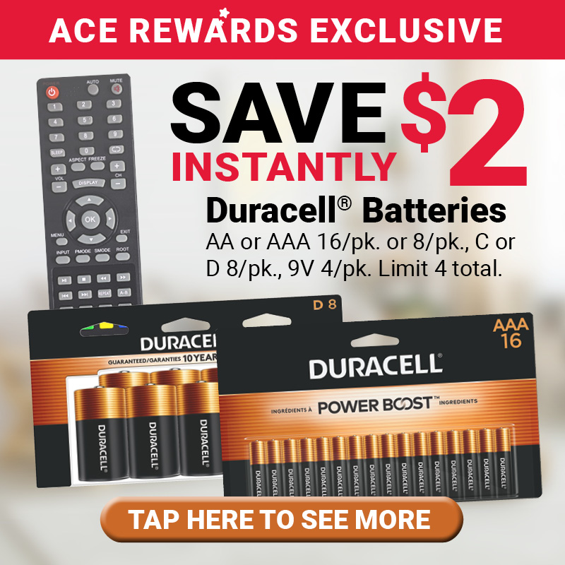 Save $2 on Select Duracell® Products
