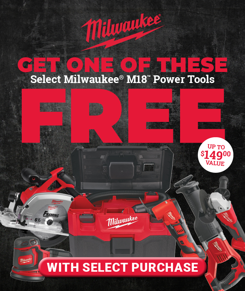 FREE Milwaukee® Power Tool with Select Purchase