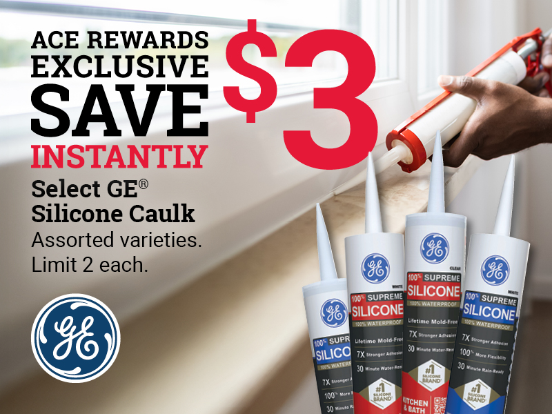10.1 Oz. GE® Supreme Clear Silicone Window & Door Sealant