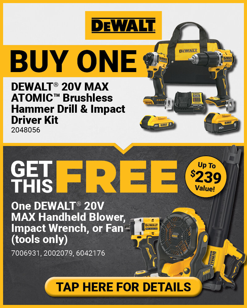 DEWALT® FREE Tool Promo