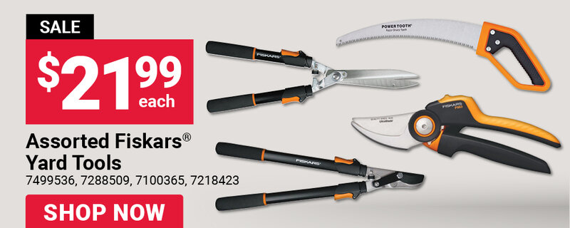 Assorted Fiskars® Yard Tools