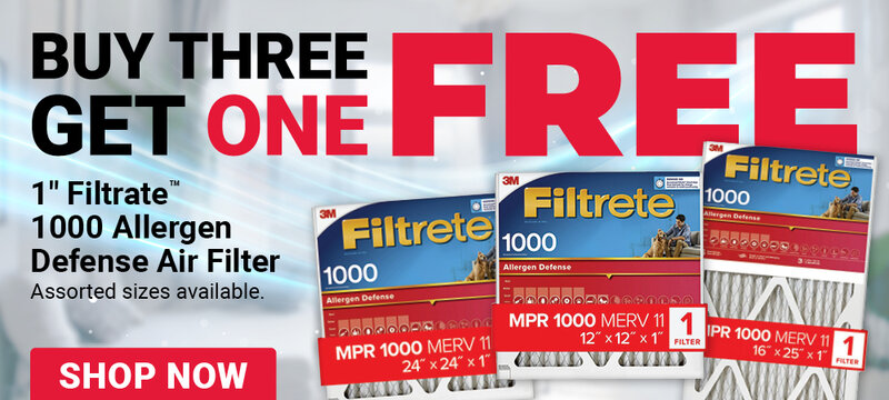 Buy Three Get One Free 1" Filtrete™ 1000 Allergen Defense Air Filter