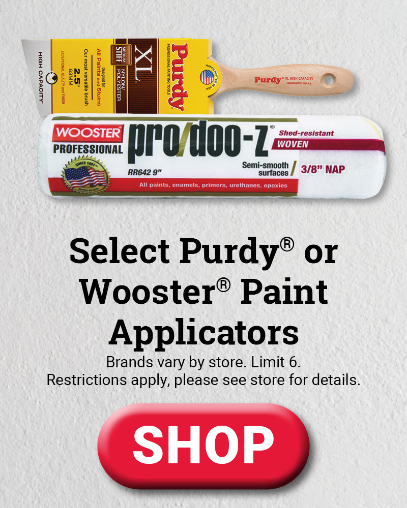 50% OFF Paint Supplies - Purdy & Wooster