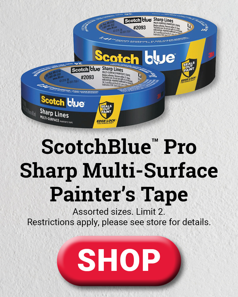 50% OFF Paint Supplies - ScotchBlue Tape