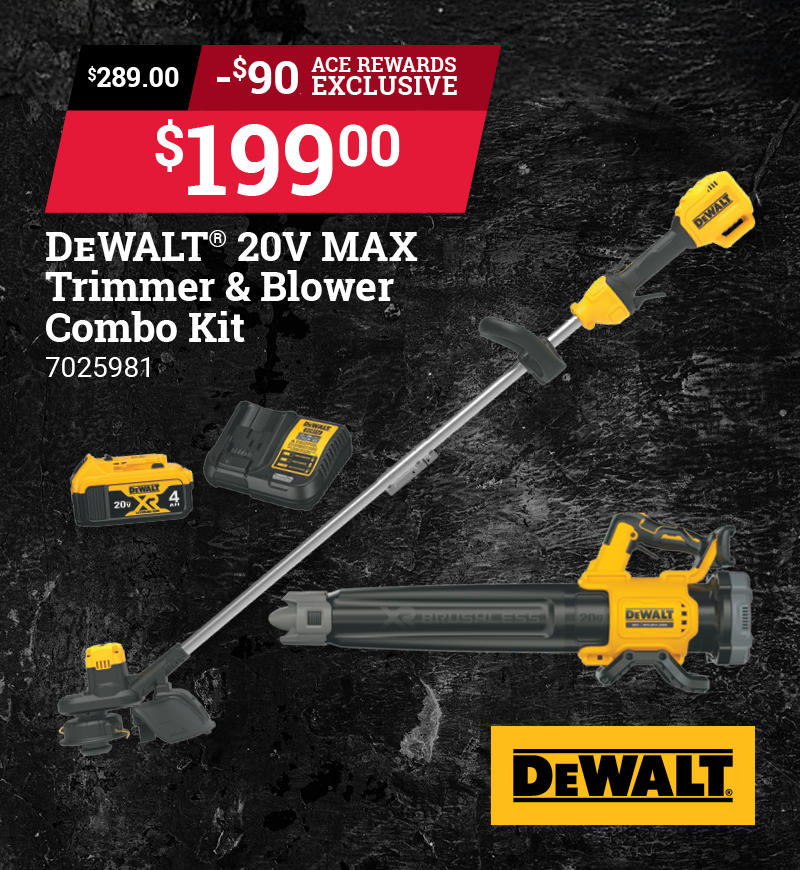 DeWalt® Max 20V Battery Trimmer & Blower Combo Kit