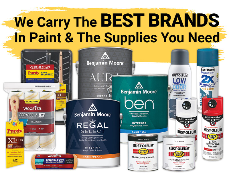 We Carry The Best Brands In Paint