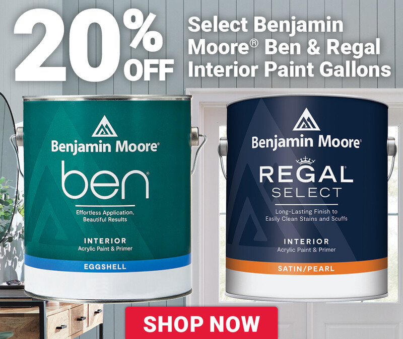 Select Benjamin Moore® Ben & Regal Interior Paints Gallons