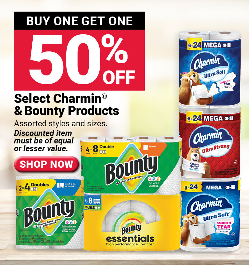 Select Charmin® & Bounty Products