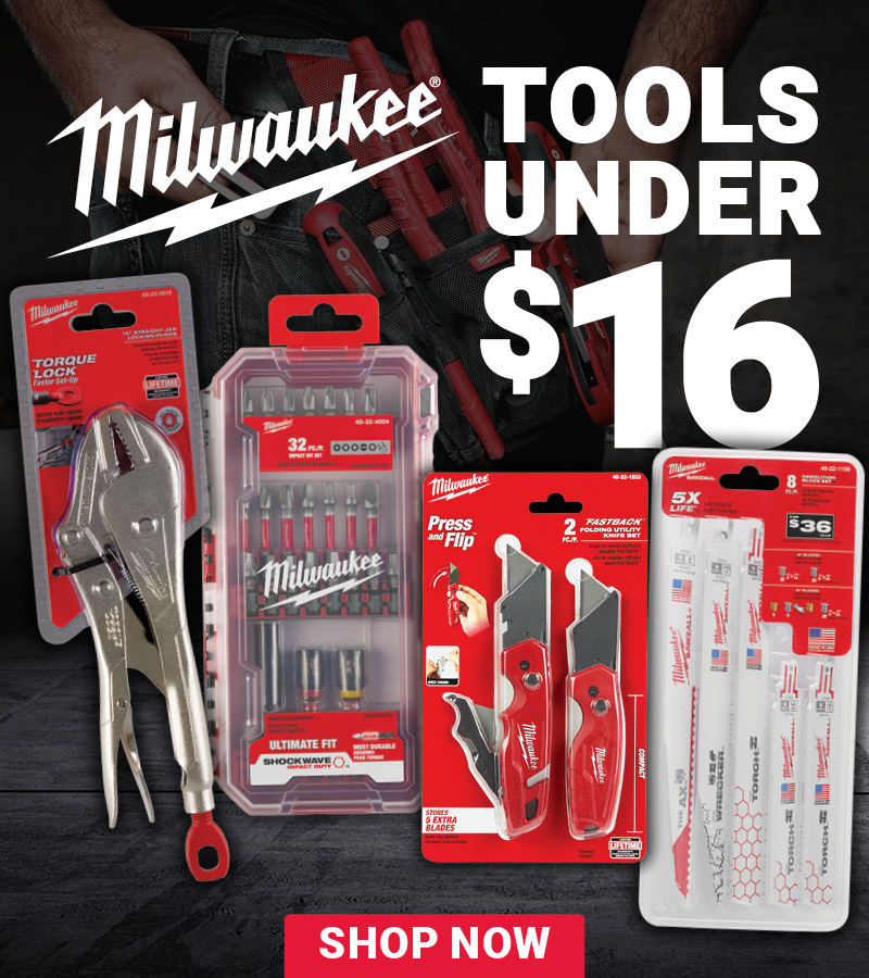 Milwaukee® Tools Under $16