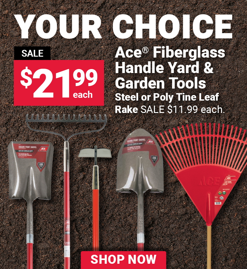 Ace® Fiberglass Handle Yard & Garden Tools